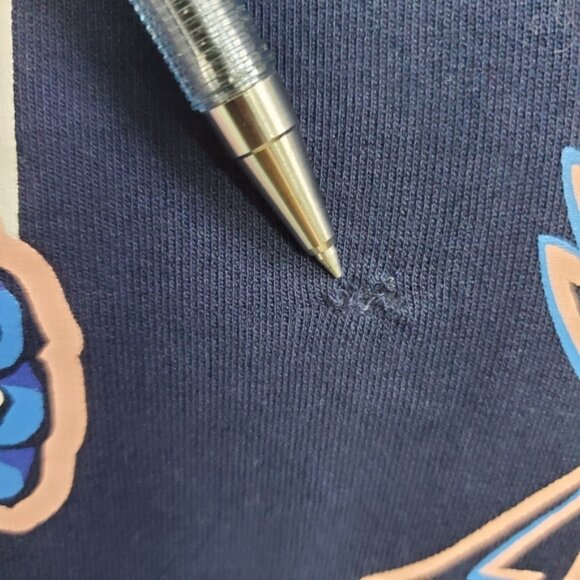 Kenzo Paris Girls Dark Navy Colorful Jungle Tiger Dress Sz 14 - Picture 10 of 14